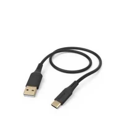 Produktfoto 1 von Hama Stecker USB-Kabel, USB Typ A, USB Typ C Stecker / USB Typ C, 1.5 m Schwarz