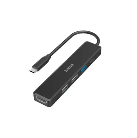 Produktfoto 1 von Hama, USB 3.2 USB-C-Hub, 5 USB Ports, USB, USB T: 2.5 cm H: 1.2 cm B: 12.1cm