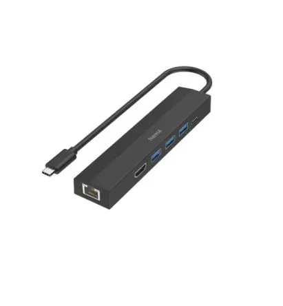Produktfoto 1 von Hama, USB 3.2 USB-C-Hub, 6 USB Ports, USB, USB T: 3.17 cm H: 1.6 cm B: 14.7cm
