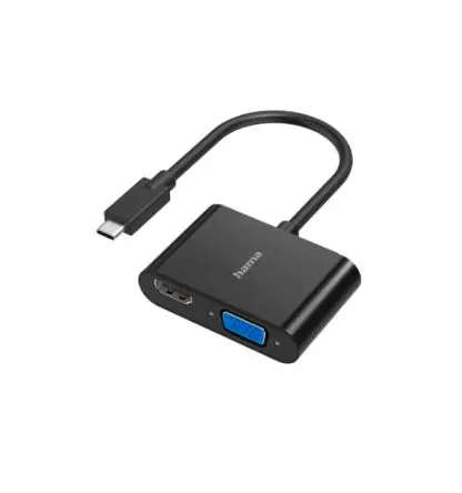 Produktfoto 1 von Hama Adapter, USB Typ C 2 Display, - VGA, HDMI, 4096 x 2160 pixel