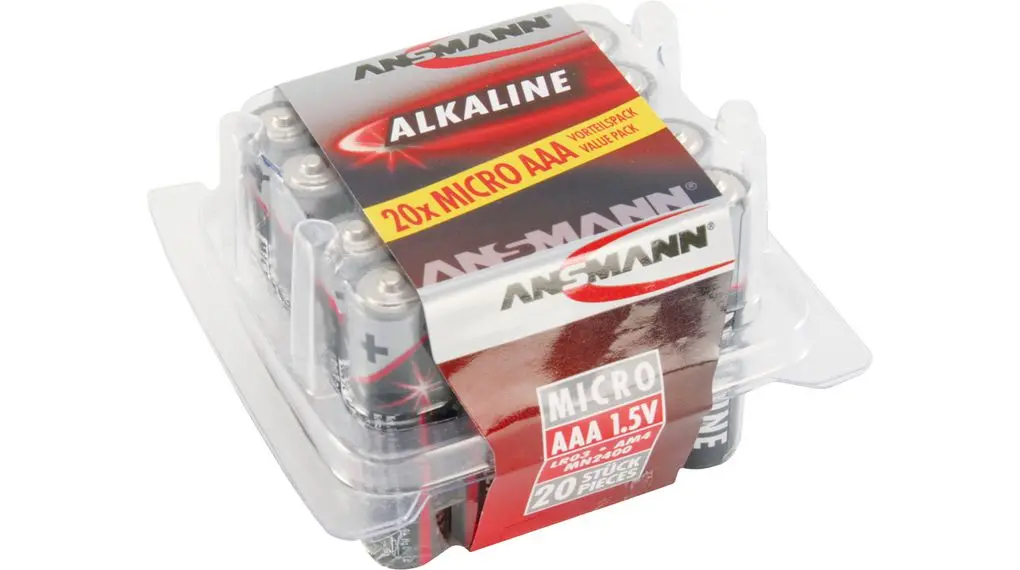 Produktfoto 1 von Ansmann AAA Batterie LR03, Alkalisch, 1.5 V, 1200 mAh