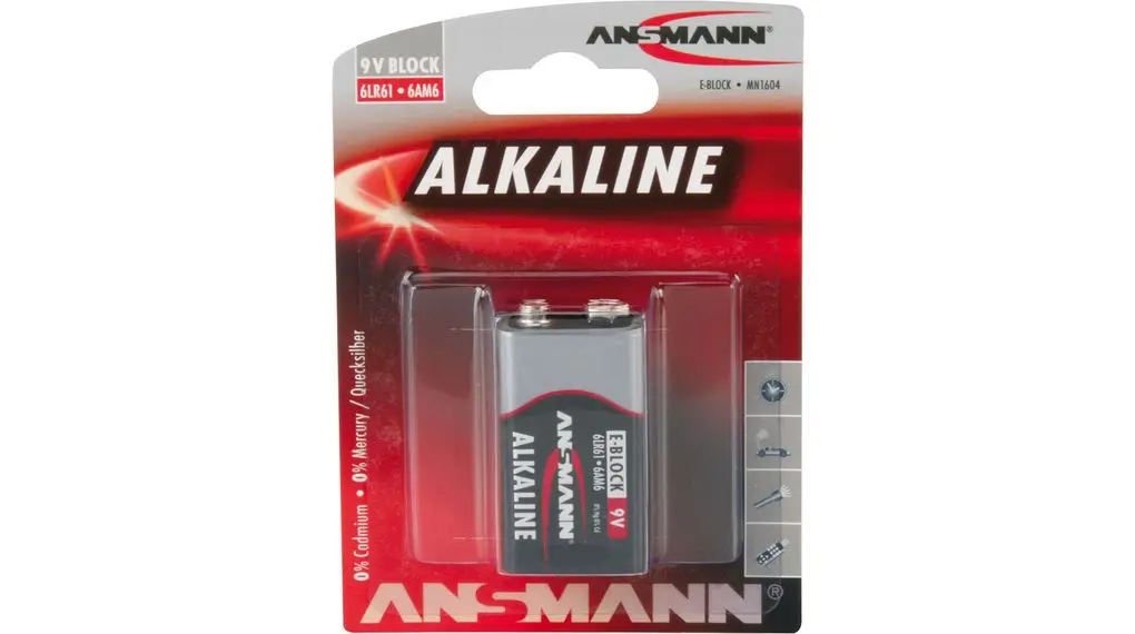 Produktfoto 1 von Ansmann  PP3 Alkali 9V Batterie