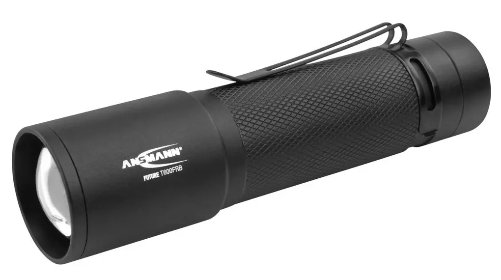 Produktfoto 1 von Ansmann Wiederaufladbar Taschenlampe LED Schwarz, 620 lm, 123 mm