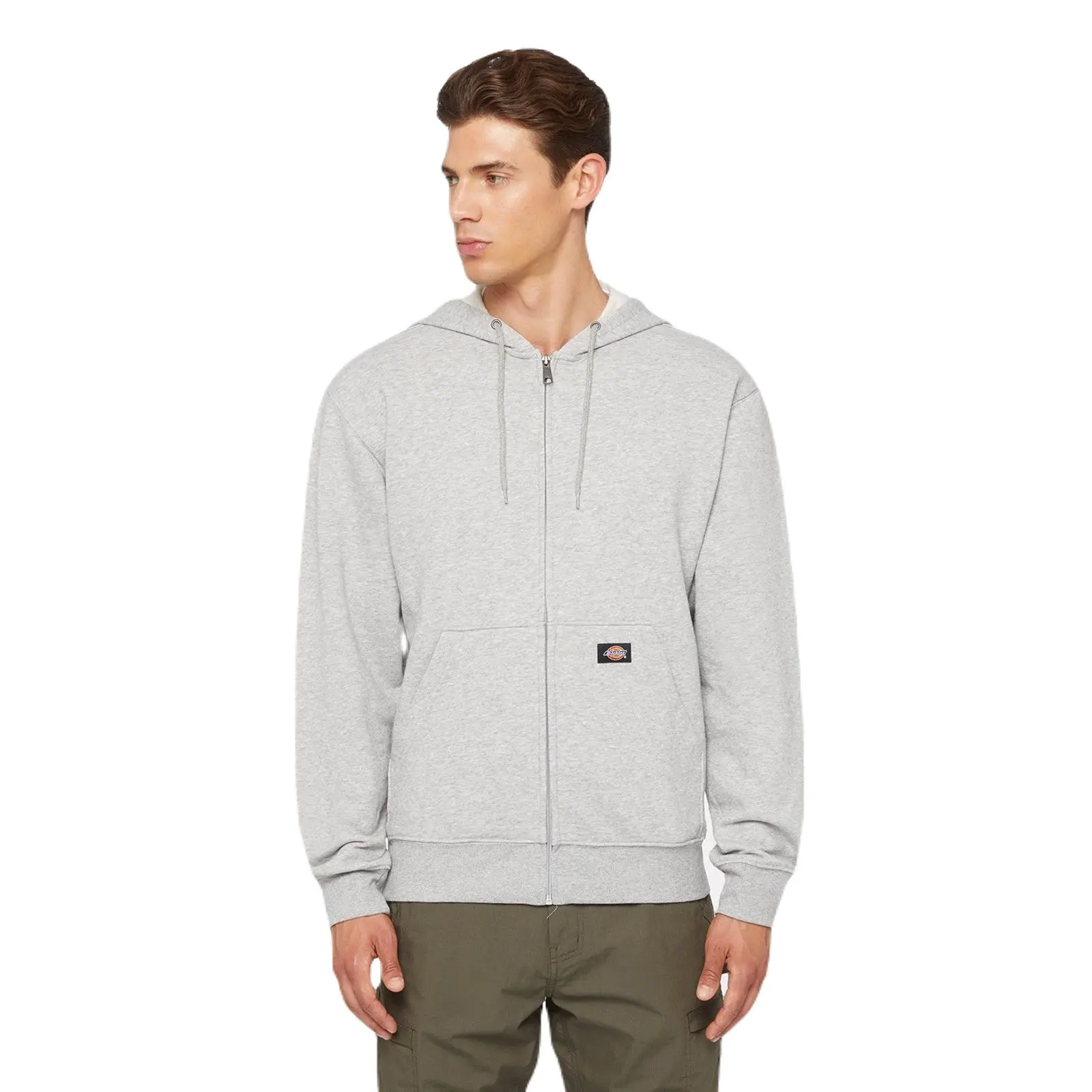 Produktfoto 1 von Dickies DK0A4XTO Unisex Fleece-Jacke, Baumwolle Grau Reißverschluss, Größe M