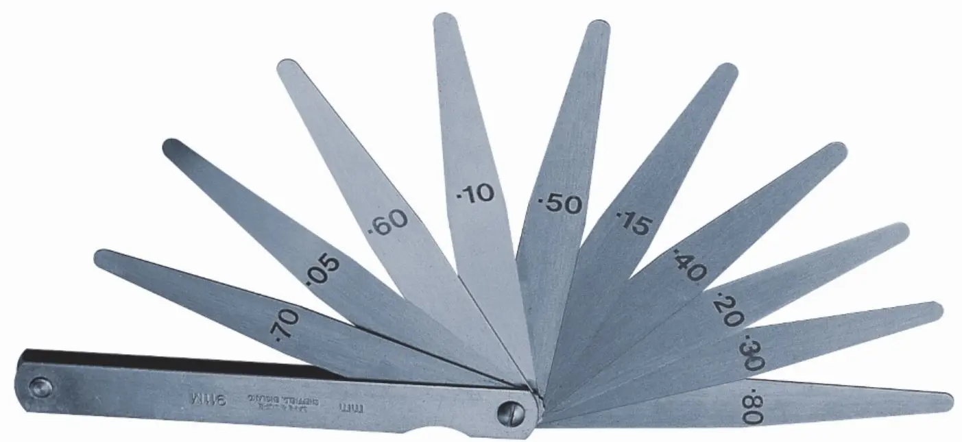 Produktfoto 1 von Moore & Wright Fühlerlehre, 20-teilig , Stahl gehärtet L 150 mm