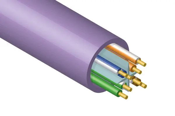 Produktfoto 1 von HellermannTyton Connectivity CA076 Kat. 6 Cat.6 Netzwerkkabel, 305 m, Violett Ungeschirmt, Polyethylen