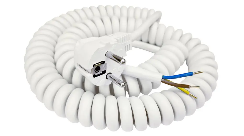 Produktfoto 1 von TBS de Buck B.V. SP-DSR Netzkabel, 3-adrig Weiß /Ø 7.0 mm Außen-ø , 3 m 70 °C, Polyvinylchlorid