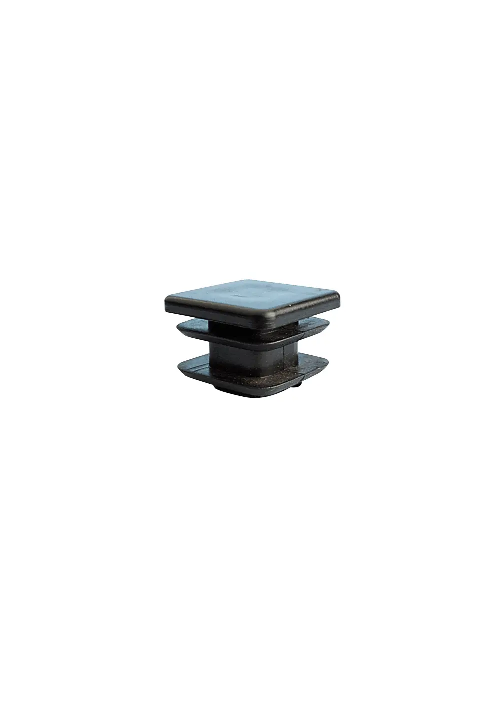 Produktfoto 1 von Guitel Hervieu Kunststoff Endkappe, quadratisch Schwarz, 45 x 45 mm, 20 x 45 x 43 mm