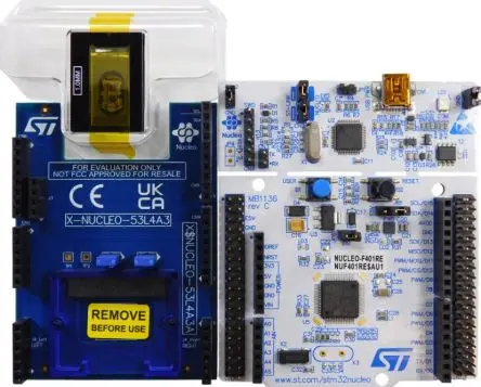 Produktfoto 1 von STMicroelectronics X-NUCLEO-53L4A3, Erweiterungs-Leiterplatte Entwicklungstool Sensor, Evaluierungsplatine für Arduino