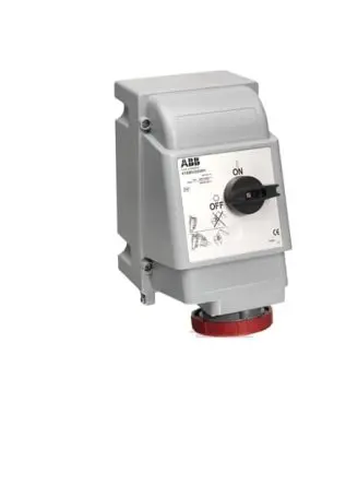Produktfoto 1 von Amphenol Industrial CEE Steckvorrichtung Überspannungsschutz, Buchse Rot Vertikal 3+E 6 h 16A, 415V, IP67, IP69