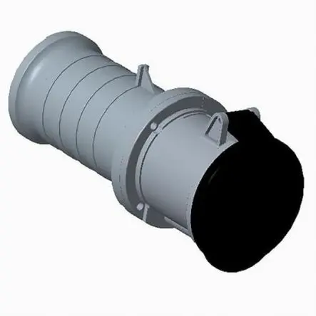 Produktfoto 1 von Amphenol Industrial 2CMA1 Leistungssteckverbinder Schwarz 3P+PE, 500V Gerade IP44 63A