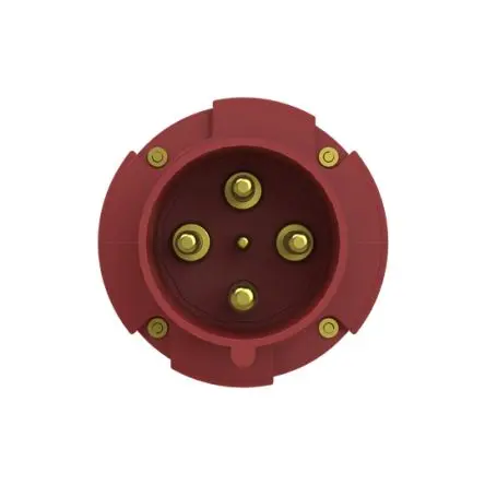 Produktfoto 1 von Amphenol Industrial 2CMA1 Leistungssteckverbinder Rot 3P+PE, 415V Gerade IP44 63A