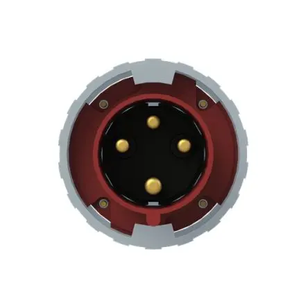 Produktfoto 1 von Amphenol Industrial 2CMA1 Leistungssteckverbinder Rot 3P+PE, 415V Gerade IP67, IP69 63A