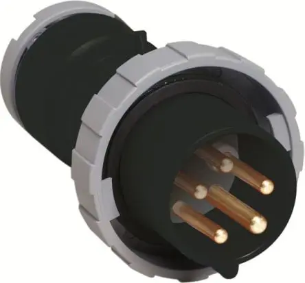Produktfoto 1 von Amphenol Industrial 2CMA1 Leistungssteckverbinder Schwarz 3P+N+PE, 500V Gerade IP67, IP69 16A