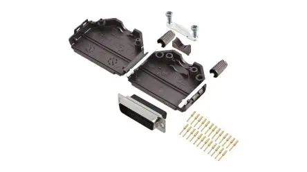 Produktfoto 1 von Encitech Connectors 6355 D-Sub-Hauben für Til kabel, 25 Kontakte, Stecker