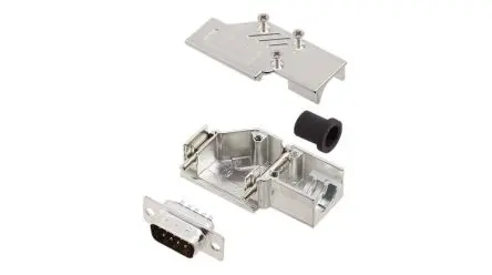 Produktfoto 1 von Encitech Connectors 6355 D-Sub-Steckverbinder Seiteneingang, 9-polig, Frei hängend Stecker, mit Abdrückschraube,