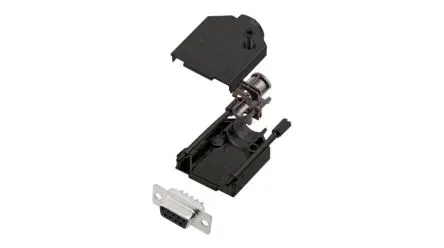 Produktfoto 1 von Encitech Connectors 6355 D-Sub-Steckverbinder Seiteneingang, 9-polig, Kabel Buchse, mit Rändelschraube,