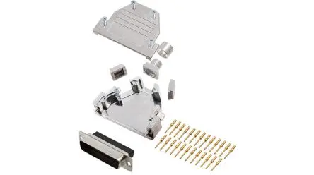 Produktfoto 1 von Encitech Connectors 6355 D-Sub-Hauben für Til kabel, 25 Kontakte, Stecker
