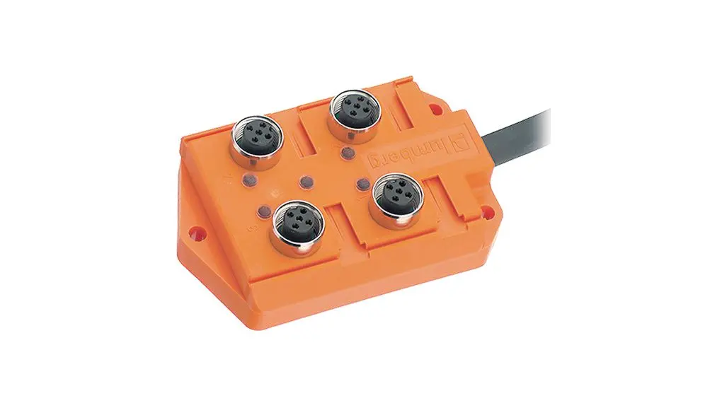 Produktfoto 1 von Lumberg Automation ASB Sensor-Box 10 → 30V dc 4 Anschlüsse 4 Auslässe M12 Gerade