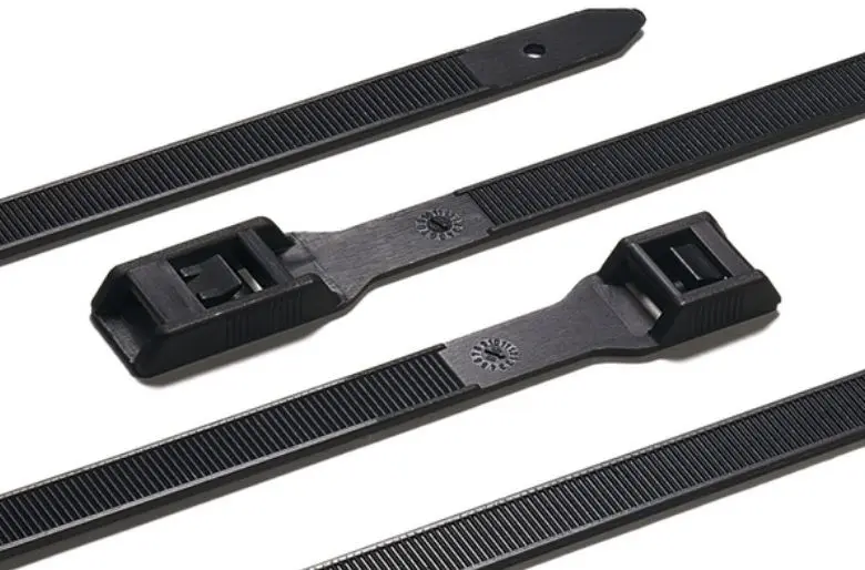 Produktfoto 1 von HellermannTyton Nylon 6.6 Kabelbinder Lösbar Schwarz 9 mm x 350 mm