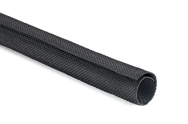 Produktfoto 1 von HellermannTyton Twist-In Kabelschlauch Schwarz Polyester, Länge 100m Umflochten