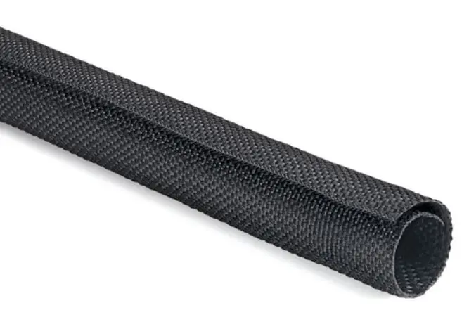 Produktfoto 1 von HellermannTyton 170-01001 Kabelschlauch Schwarz Polyester, Länge 100m Umflochten