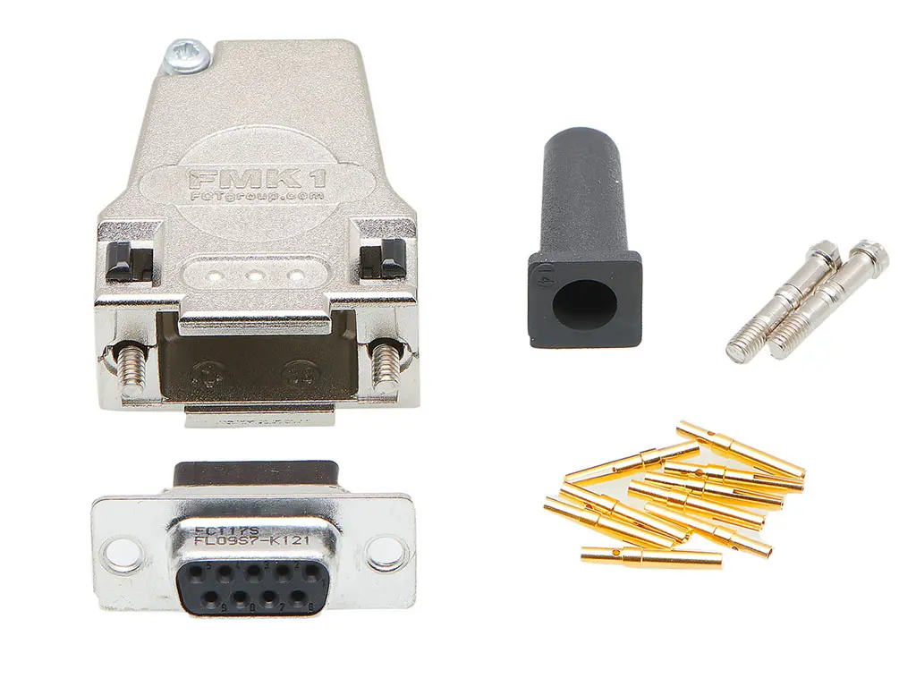 Produktfoto 1 von FCT from Molex FCT D-Sub-Steckverbindergehäuse für D-Sub-Kontakteinsatz, 9 Kontakte, Buchse