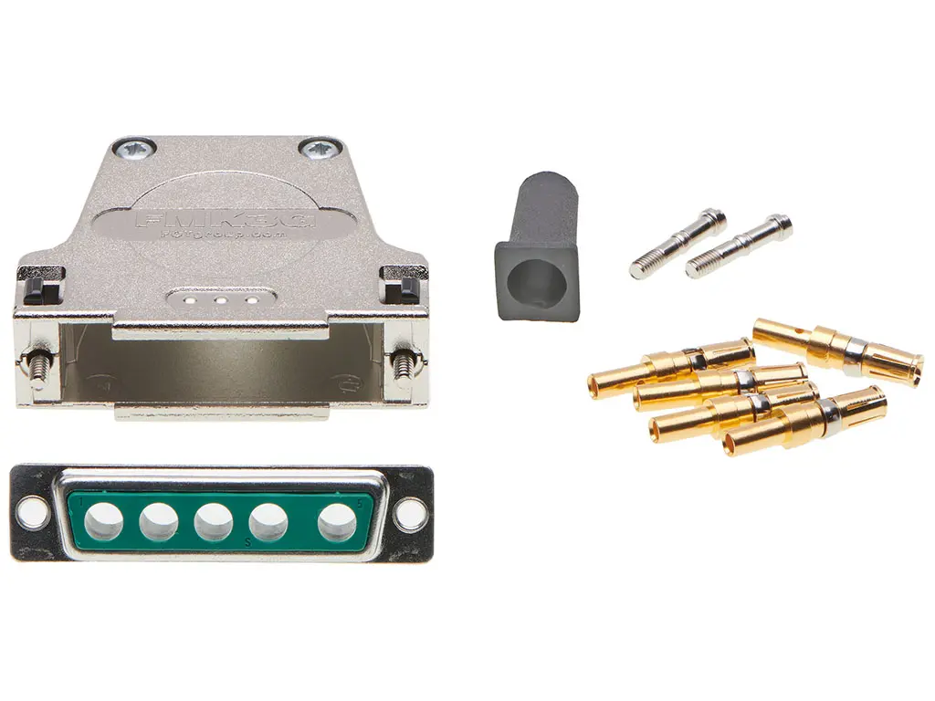 Produktfoto 1 von FCT from Molex FCT D-Sub-Steckverbindergehäuse für D-Sub-Kontakteinsatz, 5 Kontakte, Buchse