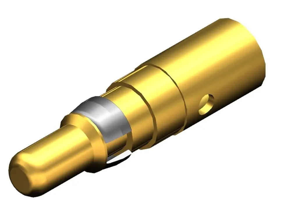 Produktfoto 1 von FCT from Molex FCT D-Sub Steckverbinderkontakt, Stecker Crimpbefestigung, Kupferlegierung, Gold über Nickel, Stift 8 AWG