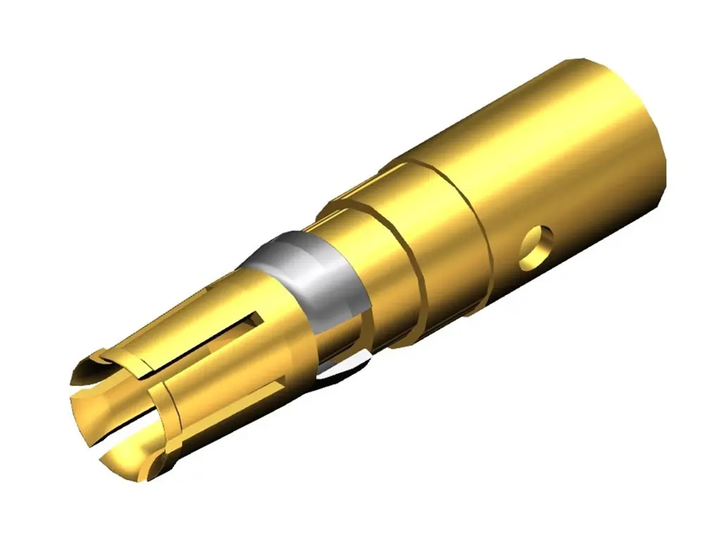 Produktfoto 1 von FCT from Molex FCT D-Sub Steckverbinderkontakt, Buchse Crimpbefestigung, Kupferlegierung, Gold über Nickel,