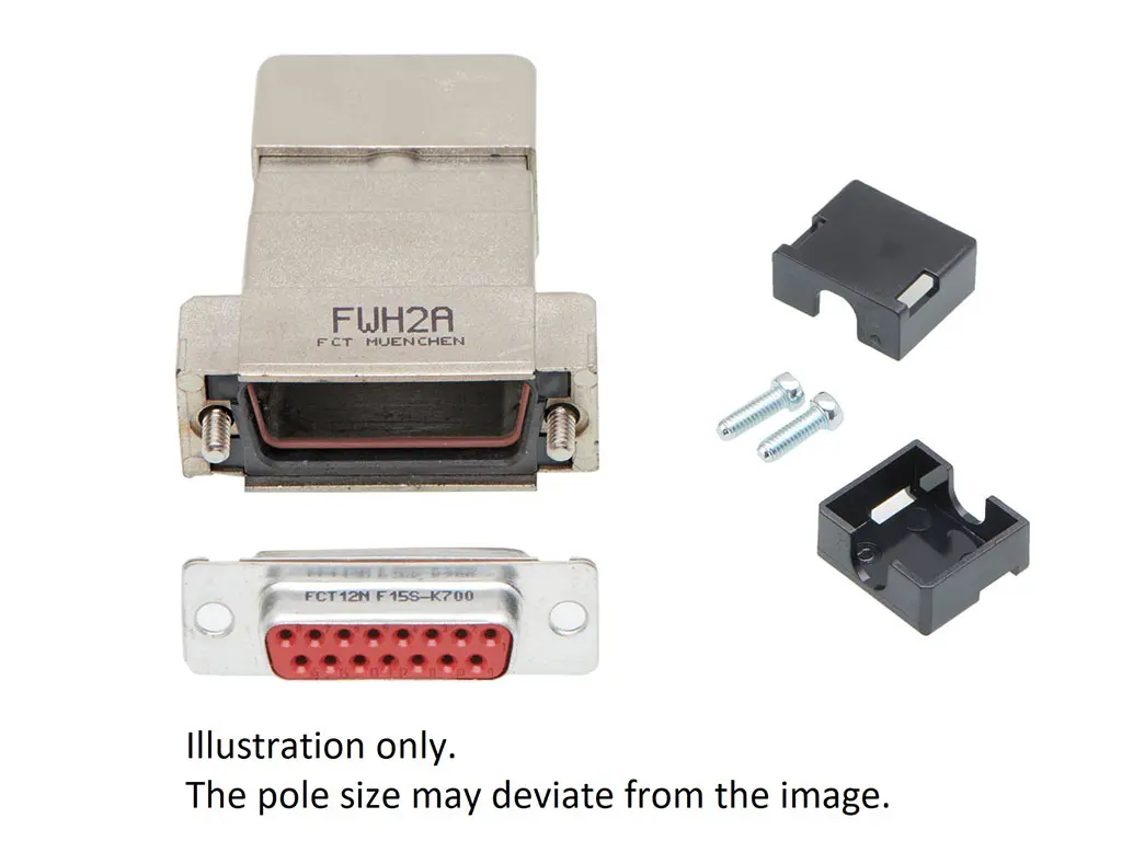 Produktfoto 1 von FCT from Molex FCT D-Sub-Steckverbindergehäuse für D-Sub-Kontakteinsatz, 25 Kontakte, Buchse
