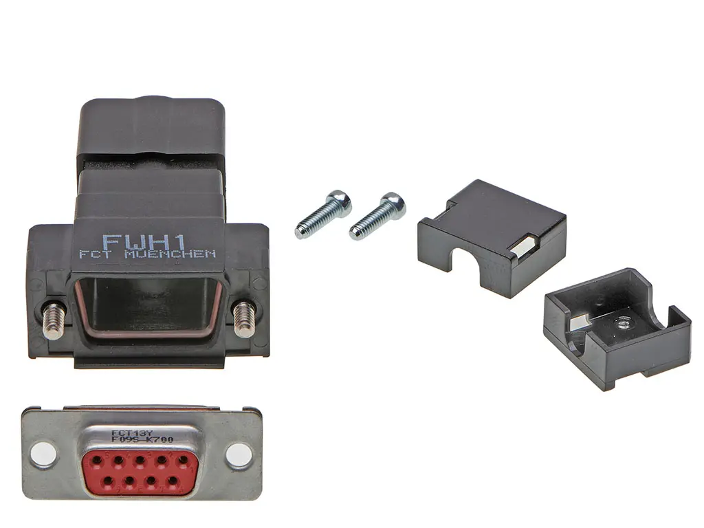 Produktfoto 1 von FCT from Molex FCT D-Sub-Steckverbindergehäuse für D-Sub-Kontakteinsatz, 9 Kontakte, Buchse