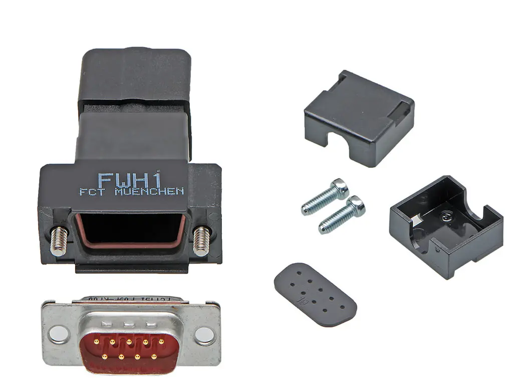 Produktfoto 1 von FCT from Molex FCT D-Sub-Steckverbindergehäuse für D-Sub-Kontakteinsatz, 9 Kontakte, Stecker