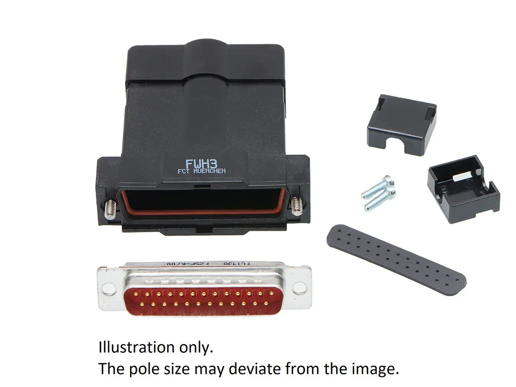 Produktfoto 1 von FCT from Molex FCT D-Sub-Steckverbindergehäuse für D-Sub-Kontakteinsatz, 15 Kontakte, Stecker