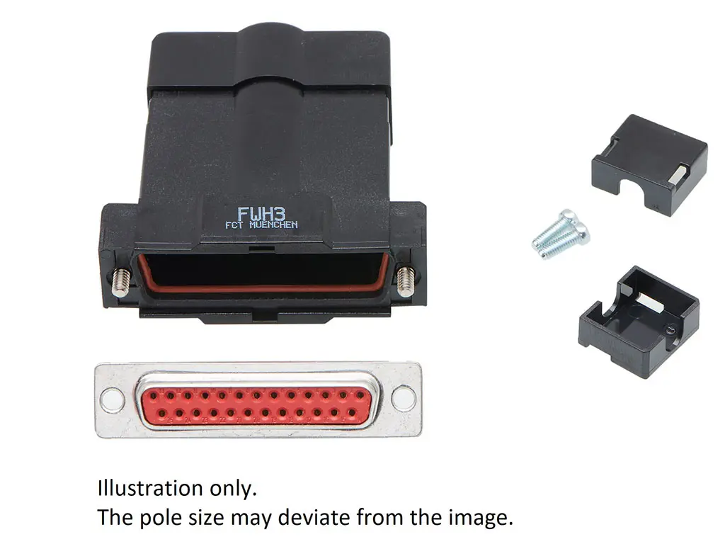 Produktfoto 1 von FCT from Molex FCT D-Sub-Steckverbindergehäuse für D-Sub-Kontakteinsatz, 15 Kontakte, Buchse