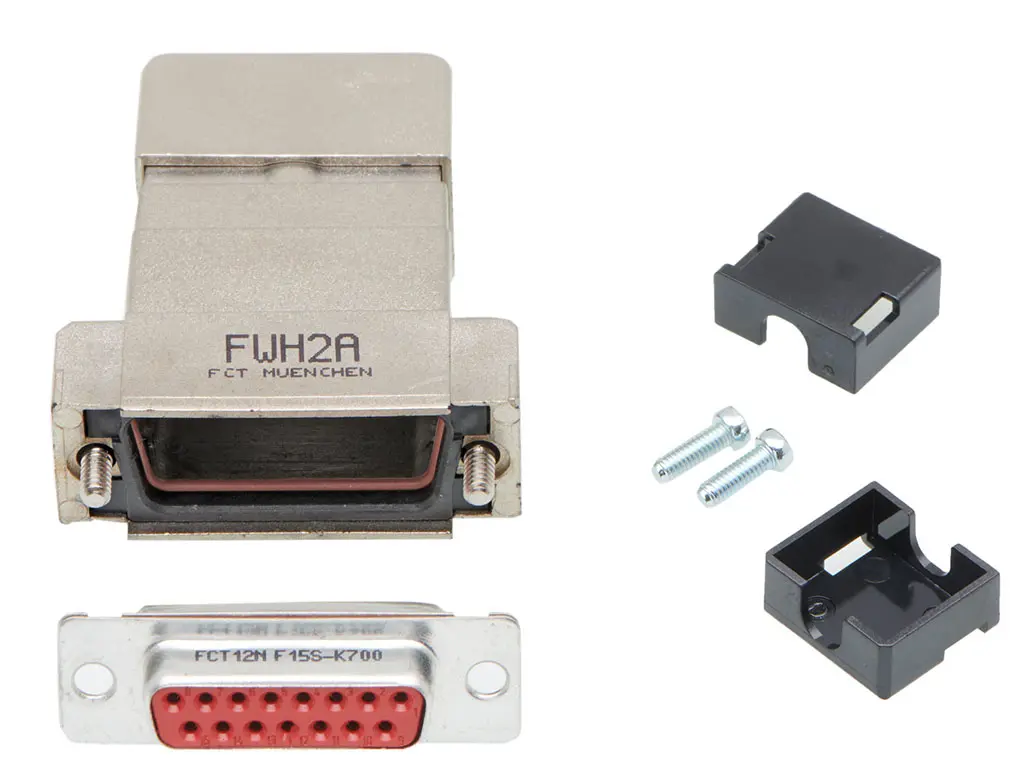 Produktfoto 1 von FCT from Molex FCT D-Sub-Steckverbindergehäuse für D-Sub-Kontakteinsatz, 15 Kontakte, Buchse