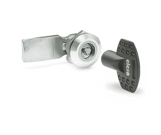 Produktfoto 1 von Elesa, Silber Verriegelung aus Edelstahl, Lock-Register 18 mm, entsperrbar mit Schlüssel 22.5 mm