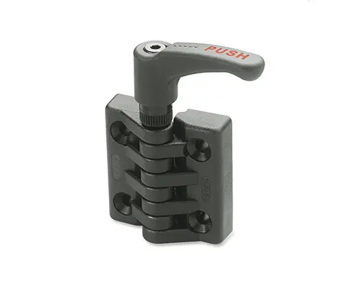 Produktfoto 1 von Elesa Polyamid Scharnier Reibung Festwert Schraubbefestigung Freischwingend, 35 mm x 97.5 mm x 96.5 mm