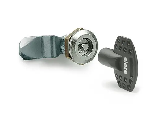 Produktfoto 1 von Elesa, Metallisch Verriegelung aus Zinklegierung, Lock-Register 20 mm, entsperrbar mit Schlüssel 28 mm