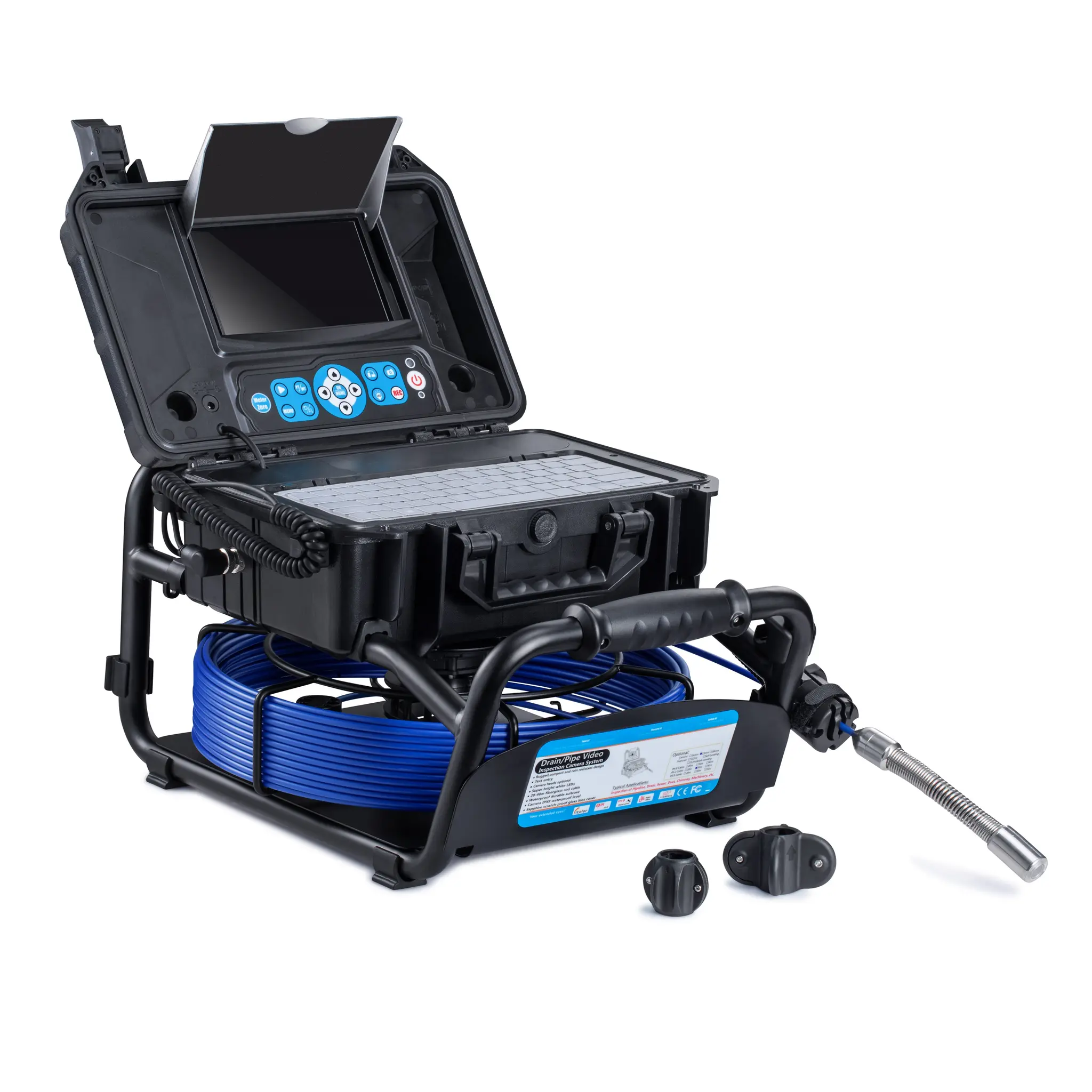 Produktfoto 1 von TradeTuff Weiße LED Videoskop, Sonde Ø 23 mm 1920 x 1080 Pixel Edelstahl