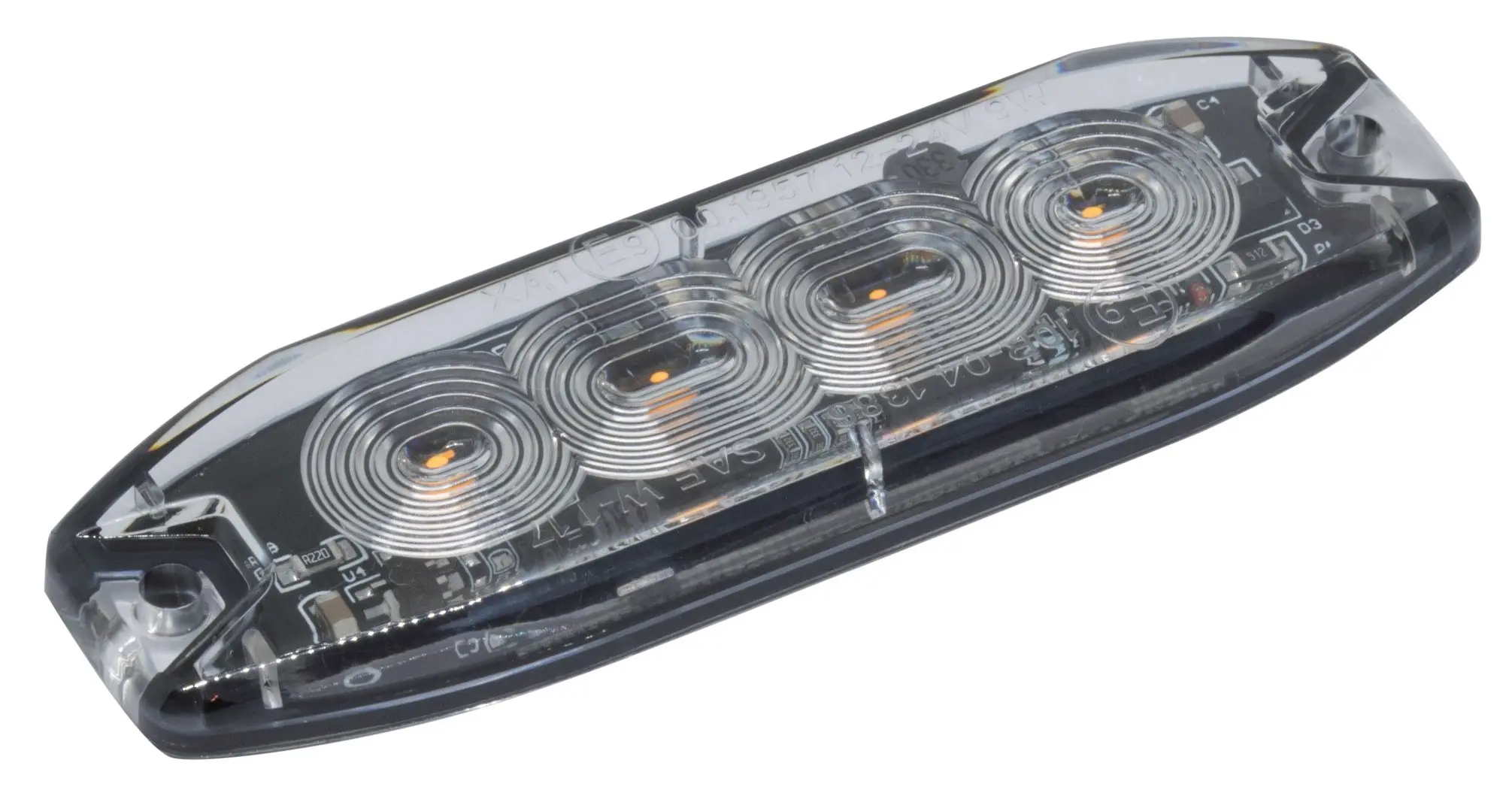 Produktfoto 1 von RS PRO LED Signalleuchte Klar, Gelb 30V Schraubanschlussklemme x 7 mm