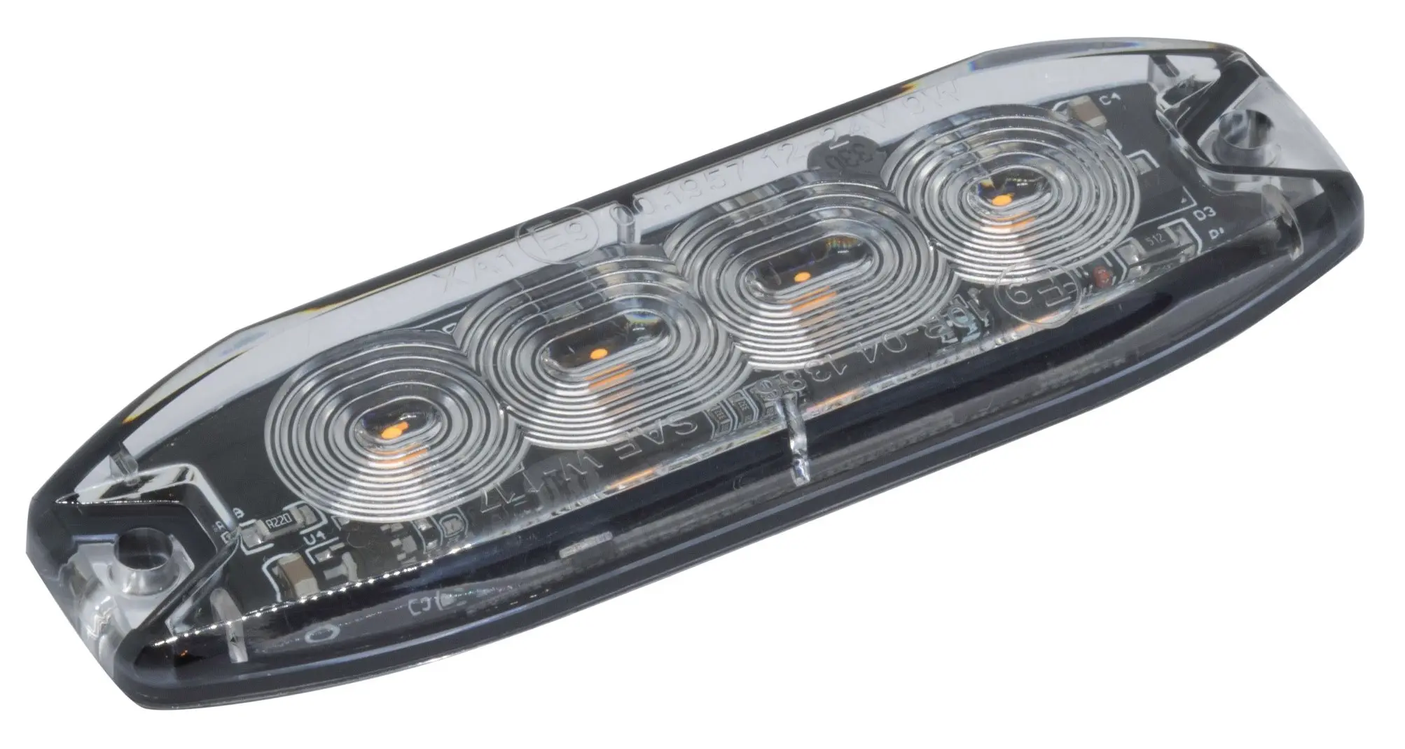 Produktfoto 1 von RS PRO LED Signalleuchte Klar, Rot 30V Schraubanschlussklemme x 7 mm