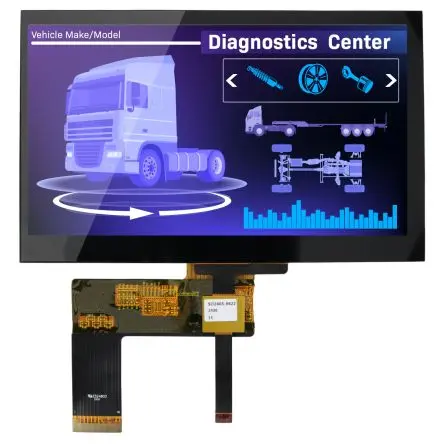 Produktfoto 1 von NEWHAVEN DISPLAY INTERNATIONAL LCD-Anzeigemodul 7 Zoll LVDS Touchscreen Kapazitiv, 800 x 480 Pixel, 154.9 x 86.85 mm LED