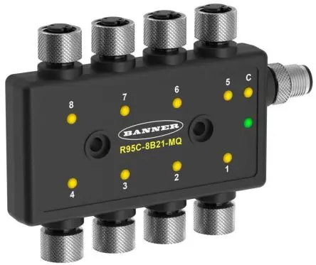Produktfoto 1 von Banner R95C Sensorhub 8 Anschlüsse