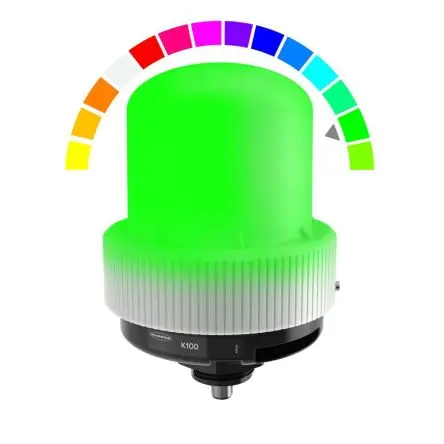 Produktfoto 1 von Banner K100 Pro LED Dauer, Filament/Warnsummer Signalleuchte 48V dc Mehrfarbig Mit Gewinde x 173.2 mm IP69K, IP66