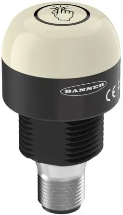 Produktfoto 1 von Banner K30 Dauer, Filament/Warnsummer Signalleuchte 30V dc Rot, Grün Panel, Ø 30 mm x 54.5 mm IP69K, IP67