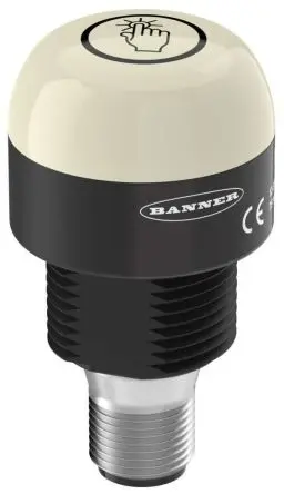 Produktfoto 1 von Banner K30 LED Filament/Warnsummer, Dauer Signalleuchte 30V dc Grün Basis, Ø 30 mm x 54.5 mm IP67, IP69K