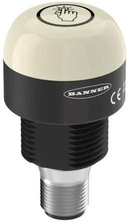 Produktfoto 1 von Banner K30 LED Filament/Warnsummer, Dauer Signalleuchte 30V dc Grün, Rot, Gelb Basis, Ø 30 mm x 54.5 mm IP69K, IP67