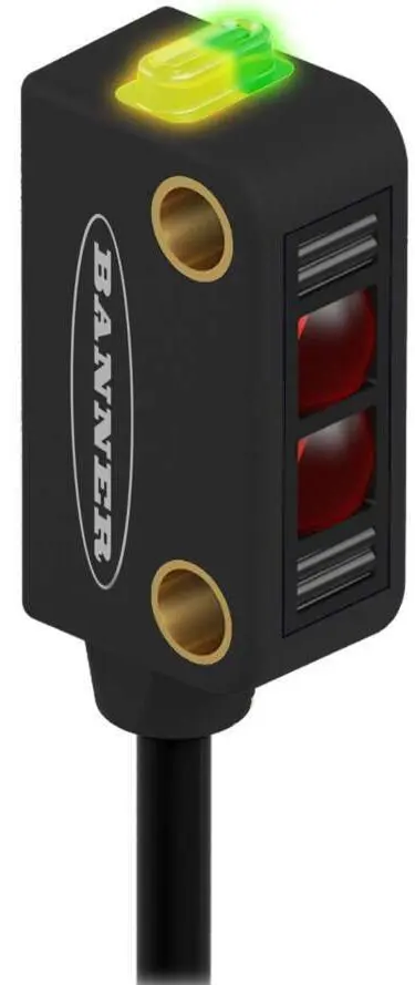 Produktfoto 1 von Banner Optischer Sensor, Bereich 15 mm, PNP und NPN Ausgang, 4 Pin M12 Euro-Style
