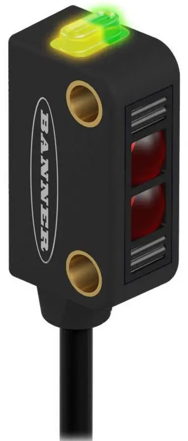 Produktfoto 1 von Banner Optischer Sensor, Bereich 30 mm, PNP und NPN Ausgang, 4 Pin M12 Euro-Style